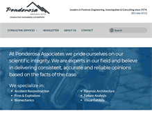 Tablet Screenshot of ponderosa-assoc.com